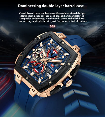 Reloj Hombre Arc Espejo Multicapa Hueco - Image 10