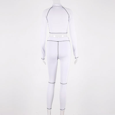 Conjunto de Yoga y Fitness de Manga Larga con Estilo - Image 30