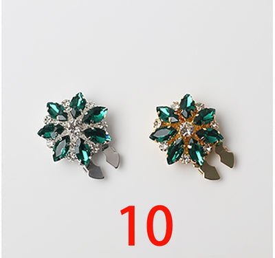 Broche Decorativo Ojo de Caballo con Cristales y Diamantes - Image 11