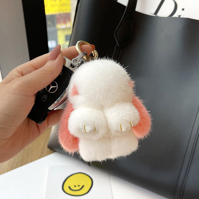 Llavero Colgante Conejo Peluche Mink Red Viral - Image 8