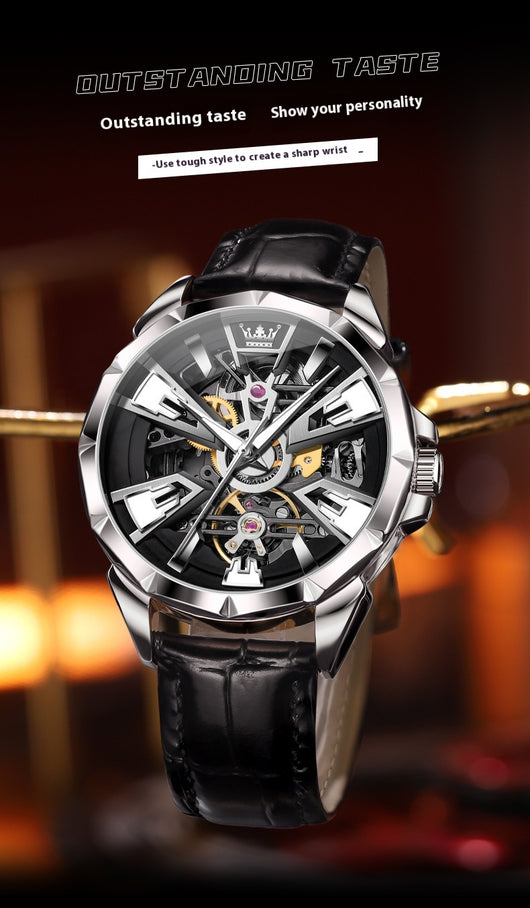 Reloj Automático para Hombre con Esfera Hueca y Resistencia al Agua - Image 17