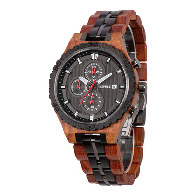 Reloj de Acero y Madera para Hombre - Multifuncional - Image 13