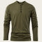 Camisa Casual de Algodón Manga Larga para Hombre