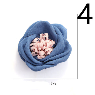 Diadema de Flores de Tela con Base Adhesiva para Hacer a Mano - Image 32