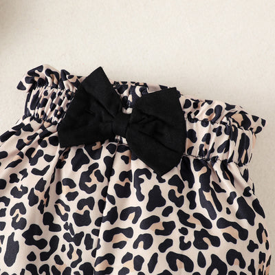 Enterizo Térmico de Algodón para Bebé con Pantalón Estampado Leopardo - Image 4