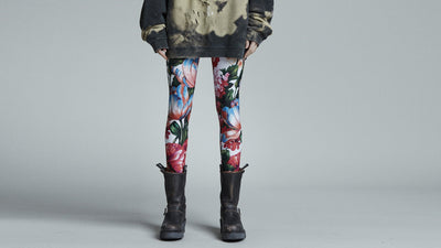 Leggings Falda Estampado Mariposas Floral Retro - Image 6
