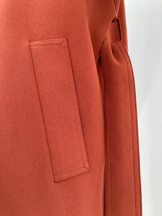 Chaqueta Cortaviento Larga Estilo Británico Suelta Hasta la Rodilla para Mujer - Image 15