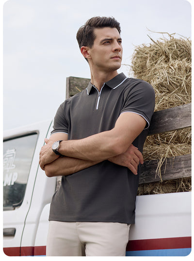 Polo Casual de Manga Corta con Cuello para Hombre - Image 12