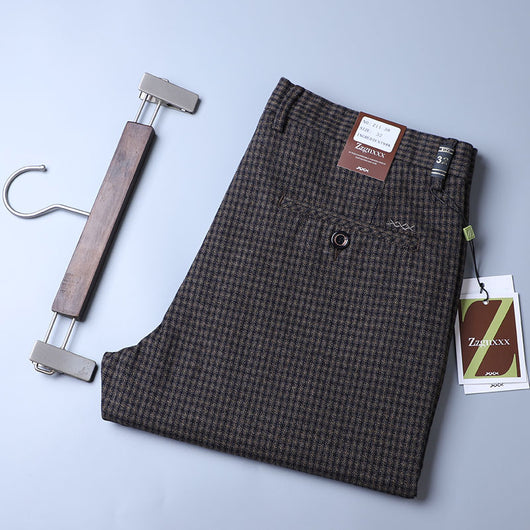 Pantalones de Vestir Cuadros Sueltos Rectos - Estilo Moderno y Profesional - Image 15