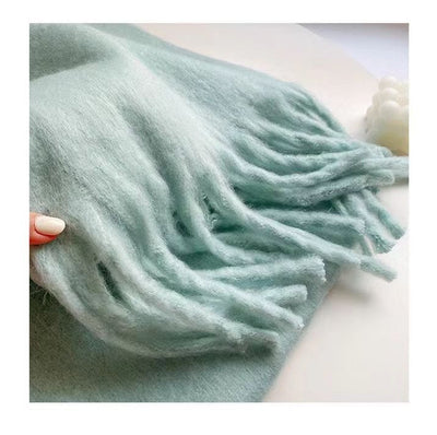 Bufanda Mohair Gruesa y Esponjosa - Abrigo Cálido de Lujo para Mujer - Image 44