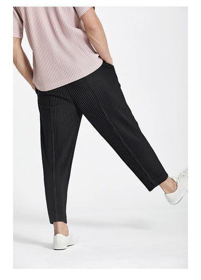 Pantalones Casuales para Hombre con Pretina Plisada y Puño Ajustable - Image 12