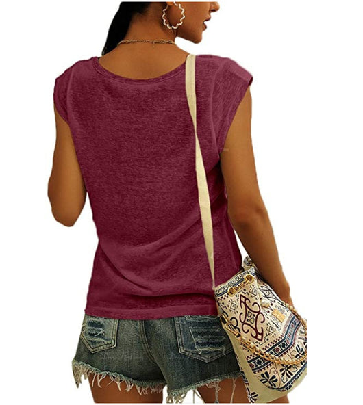 Blusa Suelta con Cuello en V - Diseño Minimalista Europeo y Americano para Mujer - Image 30