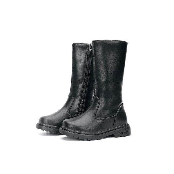 Botas Infantiles de Moda para Otoño e Invierno - Estilo Elegante en Colores Sólidos