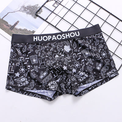 Calzoncillos Boxer Estampados de Seda Helada Transpirable - Image 8