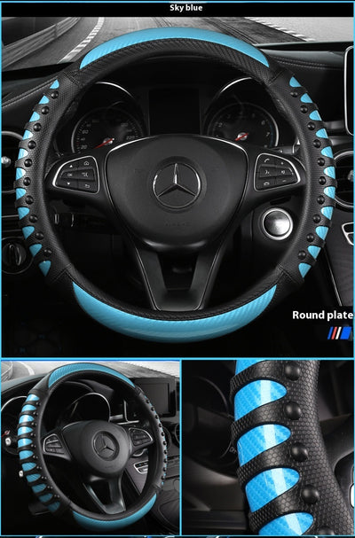 Funda de Volante de Cuero y Silicona para Todas las Estaciones - Image 23
