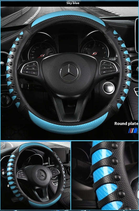 Funda de Volante de Cuero y Silicona para Todas las Estaciones - Image 23