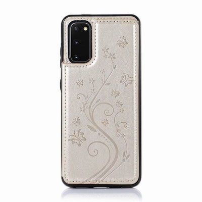 Funda de Cuero con Mariposa Grabada para Teléfono - Protección Elegante - Image 13
