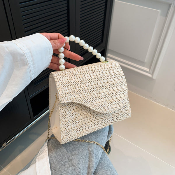 Bolso de Cadena de Perlas Estilo Elegante