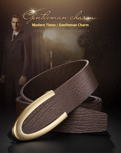 Cinturón de Cuero Genuino para Hombre con Hebilla de Precisión - Image 9