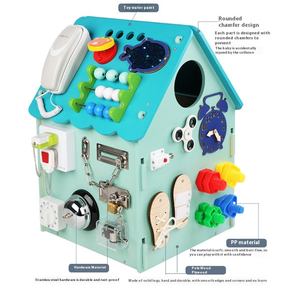 Casa Ocupada Montessori - Juguete Educativo DIY para Bebés y Niños Pequeños
