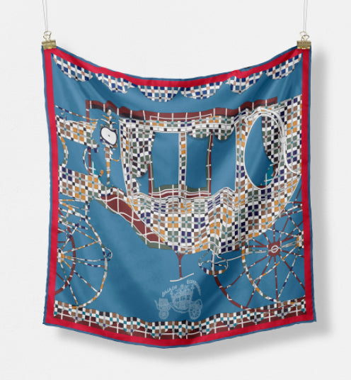 Pañuelo de Seda Estampado Minimalista - Elegancia Versátil - Image 29
