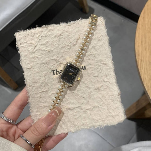 Reloj Pulsera de Perlas para Mujer - Elegancia Atemporal - Image 3