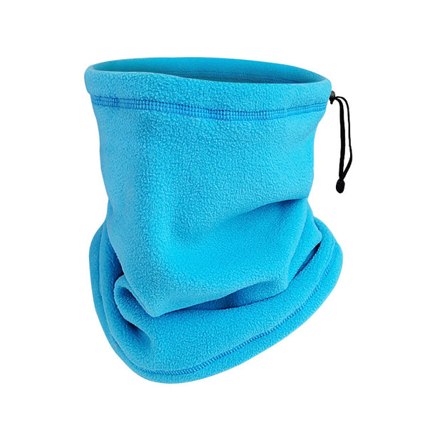 Cuello Térmico Deportivo con Cordón Ajustable - Forro Polar para Ciclismo