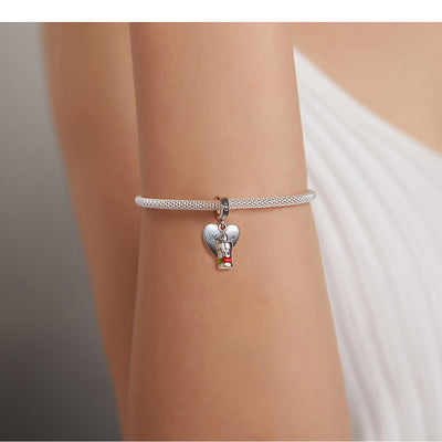 Pulsera de Plata S925 con Cuentas Amor y Vela - Image 11