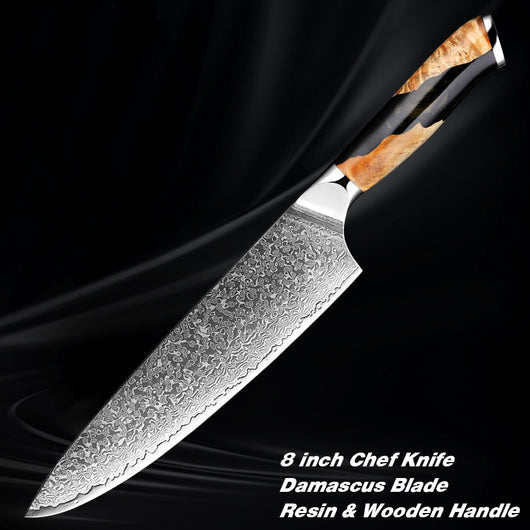 Cuchillo de Chef Damasco Profesional - Acero de Damasco Premium - Image 5