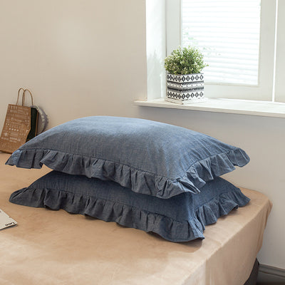 Funda de Almohada 100% Algodón con Volantes - Individual Lavado - Image 22