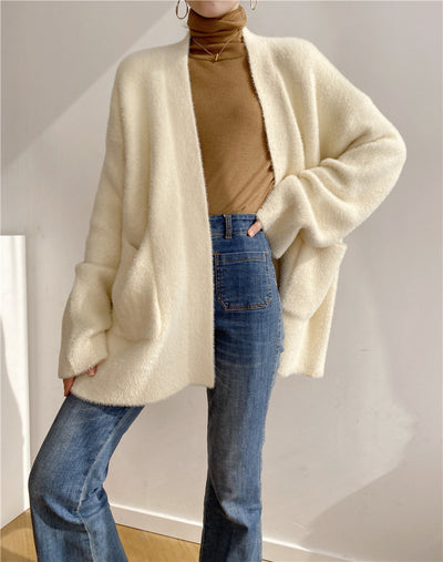 Cardigan Tejido Grueso Oversized Antipelusas - Image 8