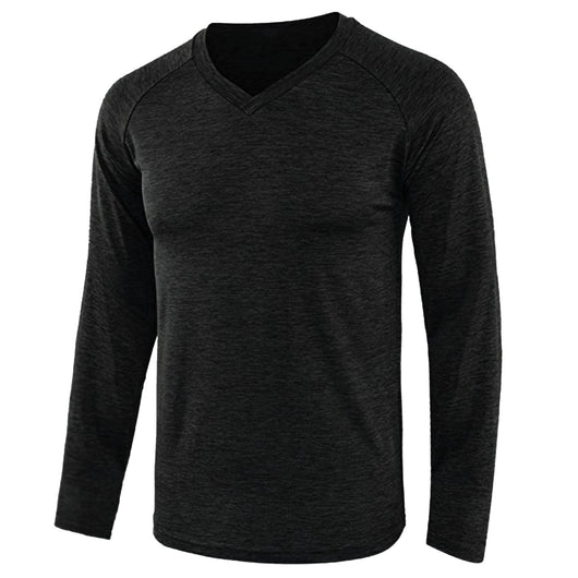 Camiseta Raglan de Manga Larga en Color Sólido para Hombre - Image 12