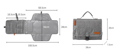 Cambiador Portátil Impermeable con Almacenamiento Multifuncional - Image 6