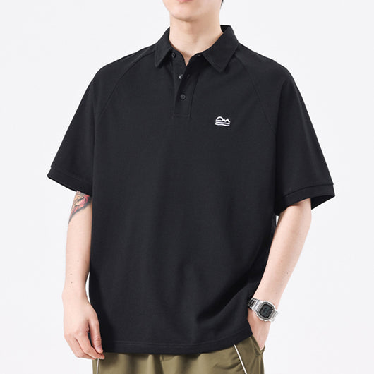 Polo Deconstruido con Costuras Americanas de Manga Corta para Hombre