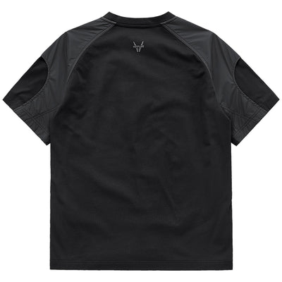Playera Hombre Verano Diseño Patchwork Tejido Aguja Manga Corta - Image 9
