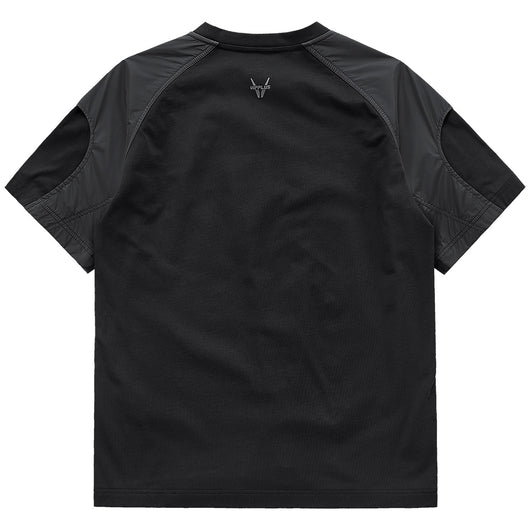 Playera Hombre Verano Diseño Patchwork Tejido Aguja Manga Corta - Image 9