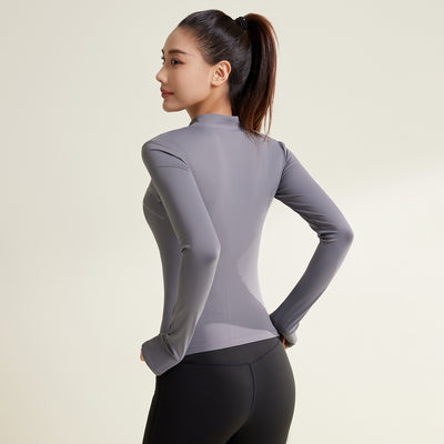 Chaqueta de Yoga Patchwork Transpirable y Resistente a los Rayos UV - Image 2