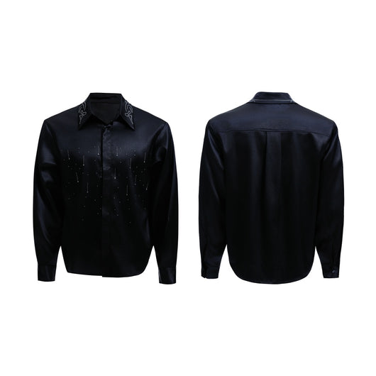 Blusa Corta de Satén Sedoso - Corte Amplio Perfecta para Commuters - Image 11