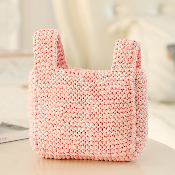 Bolsa Tejida Artesanal DIY - Material para Tejer Bolsos de Tela
