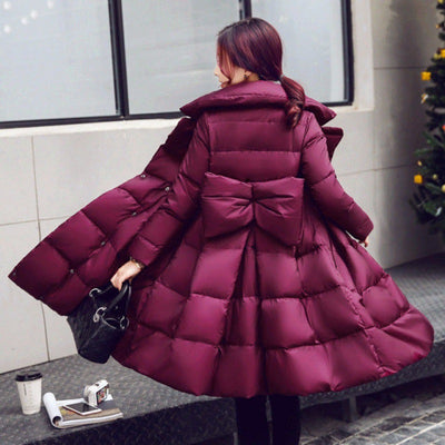 Chaqueta Acolchada de Algodón con Moño - Diseño Versátil y Cálido - Image 5
