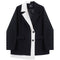 Blazer Femenino Contraste Asimétrico con Diseño Vanguardista