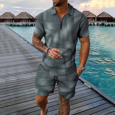 Conjunto Deportivo Hombre Pantalones Cortos y Camiseta Manga Corta - Image 4