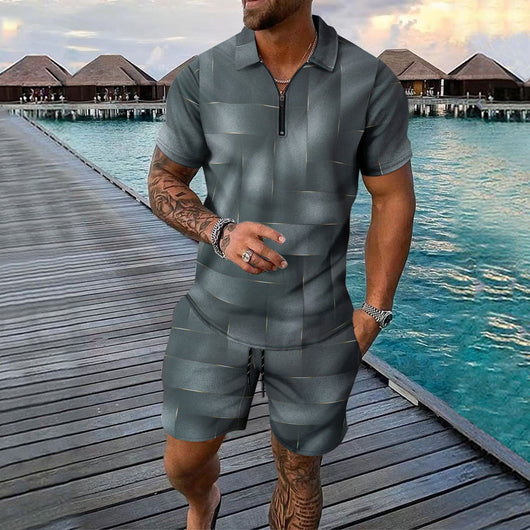 Conjunto Deportivo Hombre Pantalones Cortos y Camiseta Manga Corta - Image 4