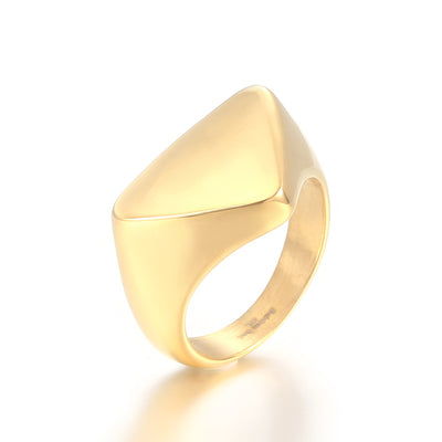 Anillo de Acero Inoxidable Triángulo para Hombre - Image 6