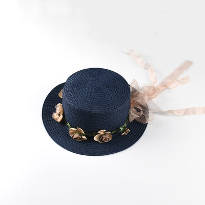 Sombrero de Ala Corta Estilo Corona Plana para Primavera y Verano - Image 21