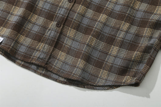 Camisa Cuadriculada Retro para Hombre con Manga Larga y Corte Holgado - Image 18