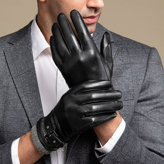 Guantes Térmicos de Gamuza para Conducir y Ciclismo con Tecnología Aislante