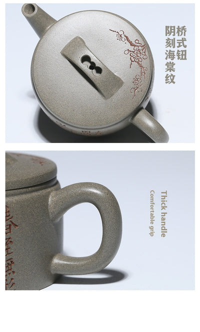 Tetera Artesanal de Barro Púrpura con Boca Ancha - Té Premium Hanwa - Image 13