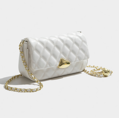 Bolso de Cuero Candy Color con Cadena Rombo para Mujer - Image 6