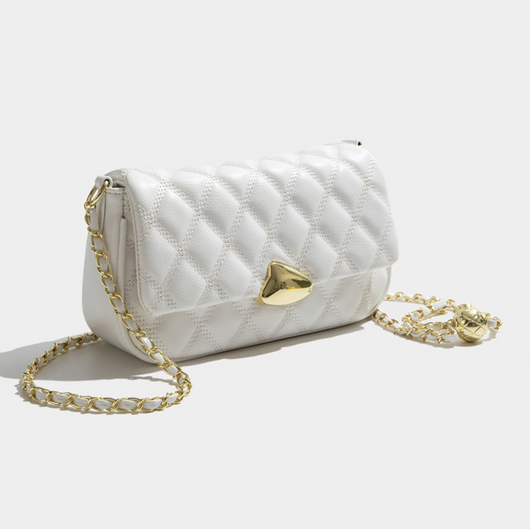 Bolso de Cuero Candy Color con Cadena Rombo para Mujer - Image 6